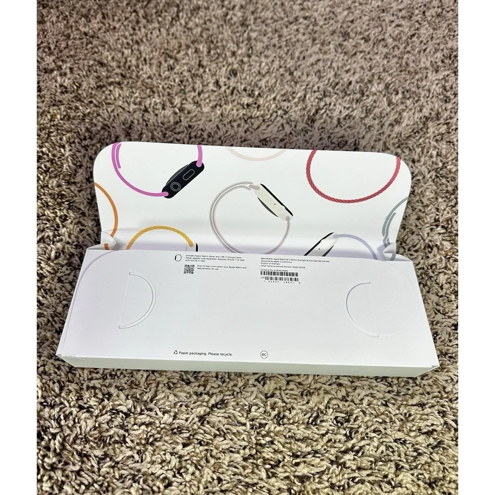 Apple Watch SE 3 40mm Starlight AI 'BOX ONLY' Empty